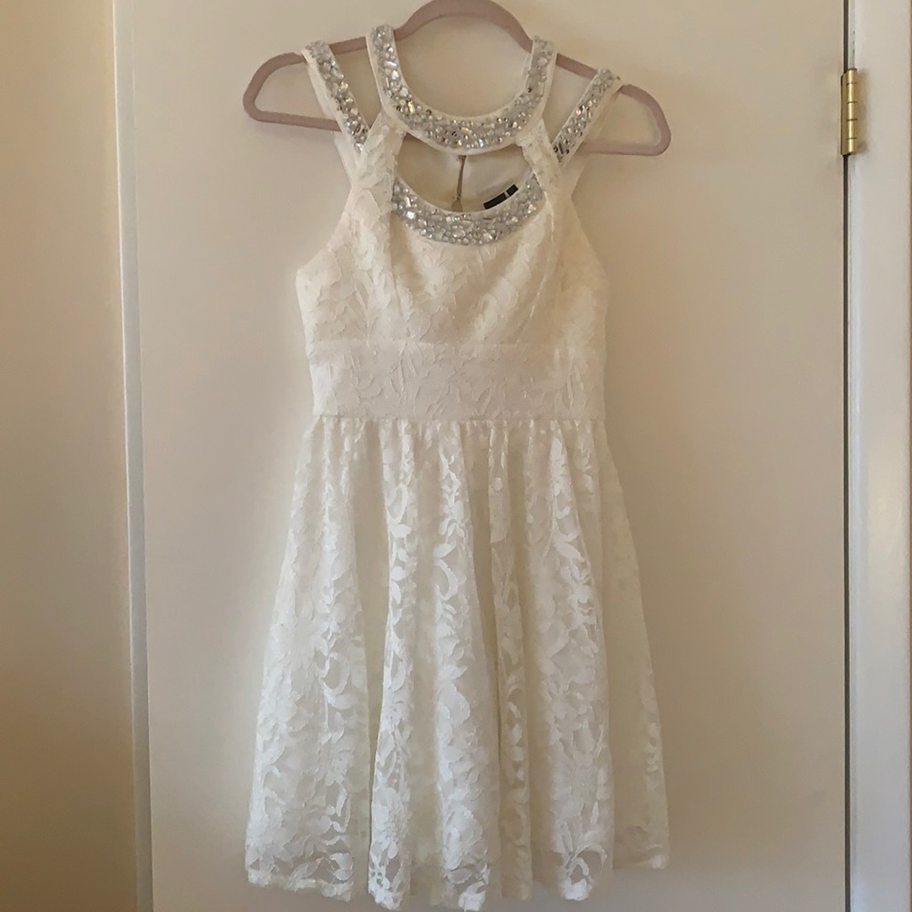White Formal Dress (only worn once!)